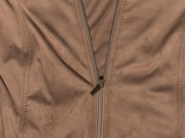 Nahaufnahme von Velourleder