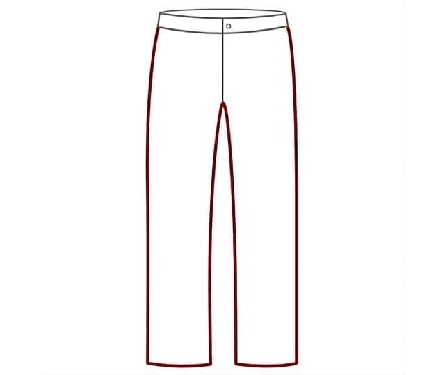Illustration einer Jeans im Comfort Fit.