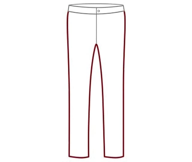 Illustration einer Hose im Modern Fit