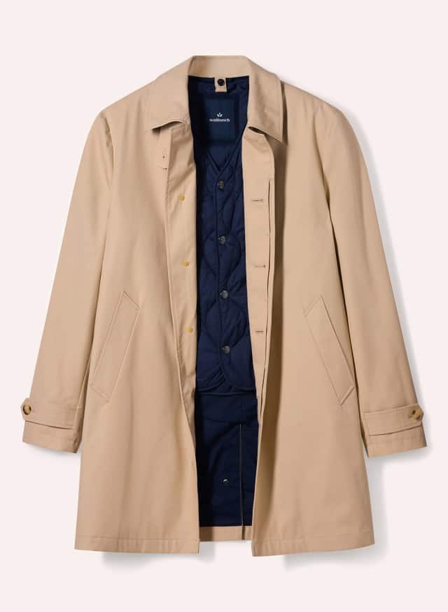 Abbildung Baumwoll Mantel 2 in 1 in Beige