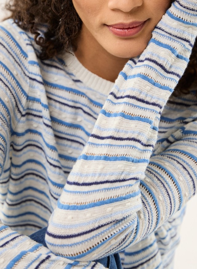 Abbildung Oberkörper Dame in Pullover