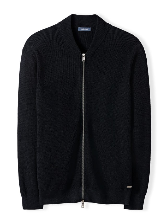 Abbildung Zip-Jacke Ministruktur in Marine