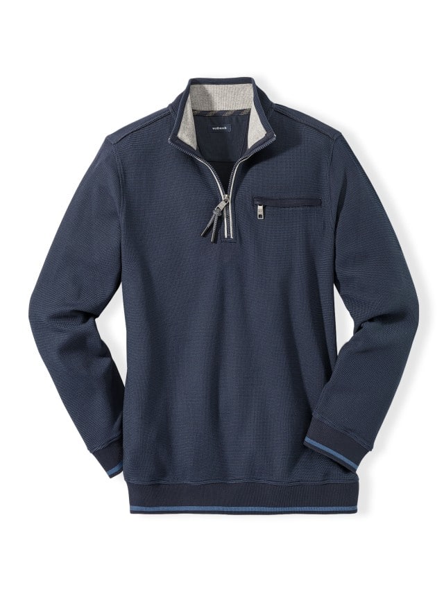 Abbildung Easycare Struktur-Troyer Bicolor Marine