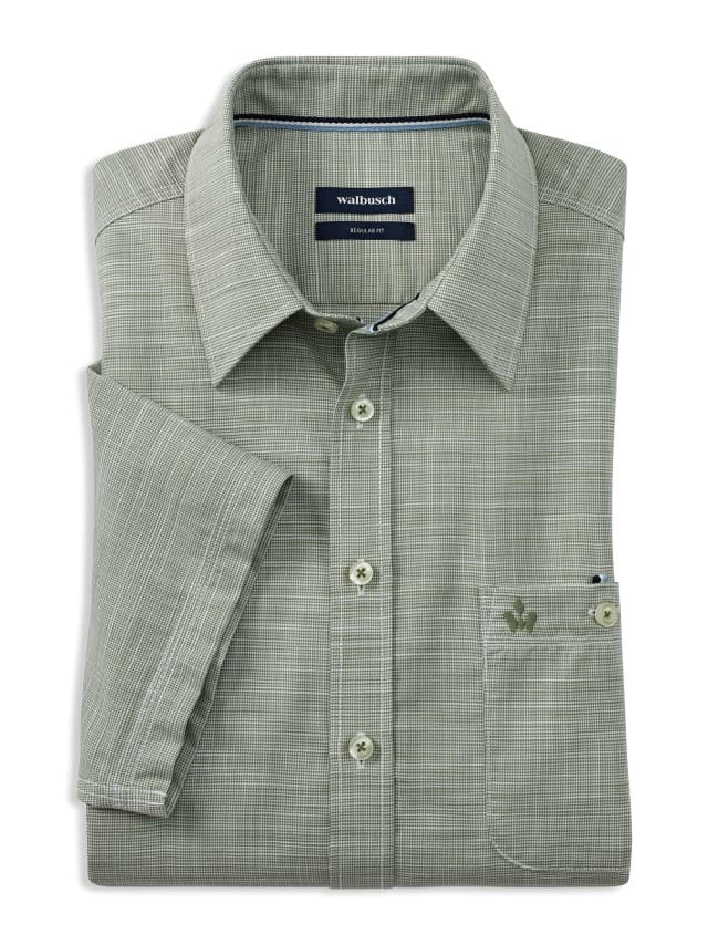 Abbildung Tropical Kurzarm-Hemd in Uni Schilf