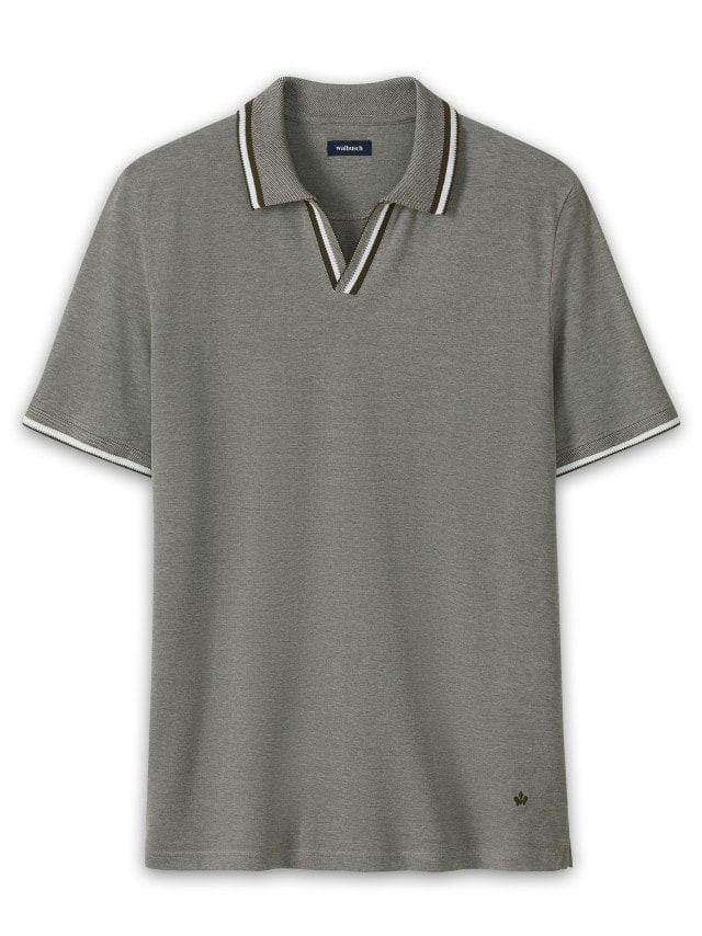 Abbildung Bi Colour Polo in Oliv