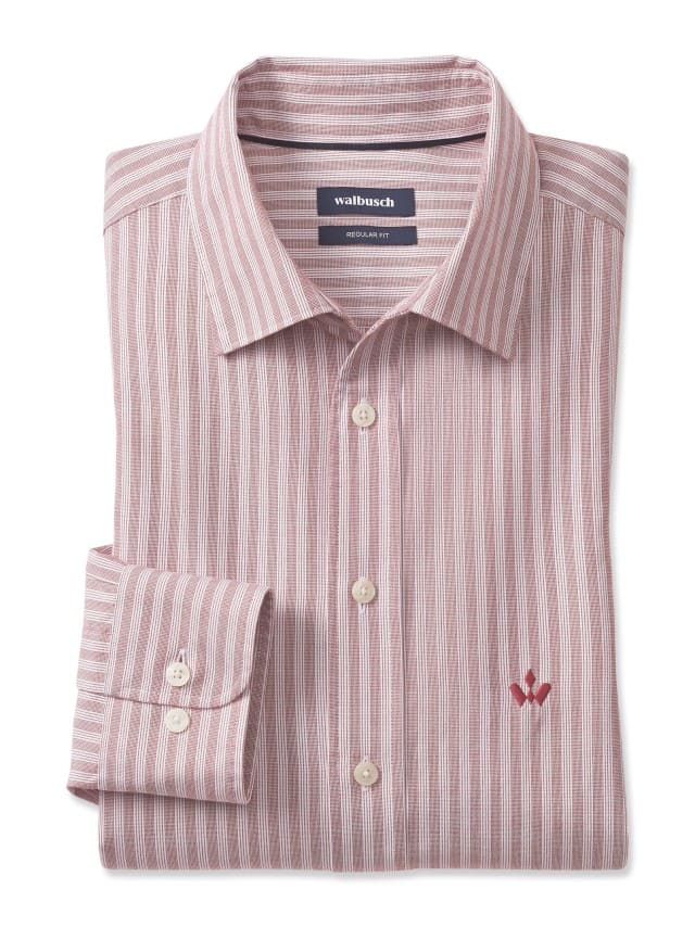 Abbildung Hemd aus Royal-Oxford Streifen Rot