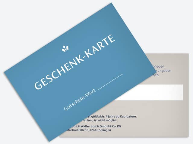 Abbildung Walbusch Geschenk-Karte