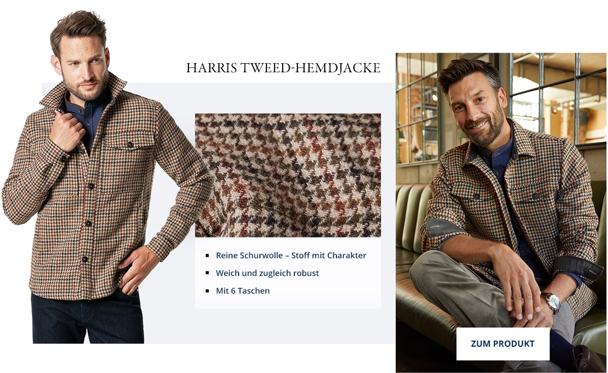 Harris Tweed-Hemdjacke | Walbusch