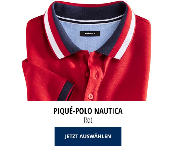 Piqué-Polo Nautica Rot | Walbusch