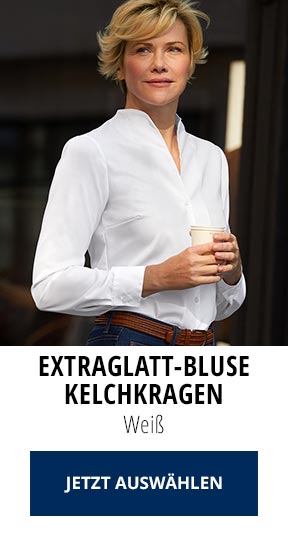 Extraglatt-Bluse Kelchkragen | Walbusch