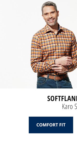 Softflanell-Hemd Karo Safran | Walbusch