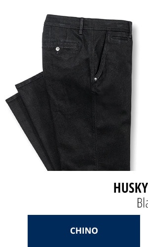 Husky Jeans Chino - Black | Walbusch