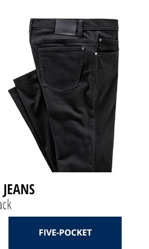 Husky Jeans Five-Pocket - Black | Walbusch