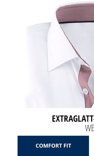 Extraglatt-Aktiv-Hemd Comfort Fit - Weiß | Walbusch