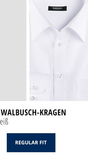 Extraglatt-Hemd Walbusch-Kragen, REGULAR FIT - Weiß | Walbusch