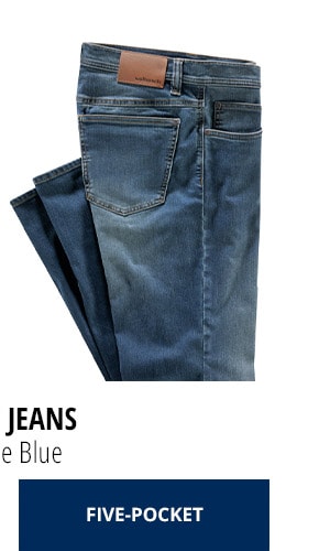 Husky Jeans Five-Pocket - Antique Blue | Walbusch
