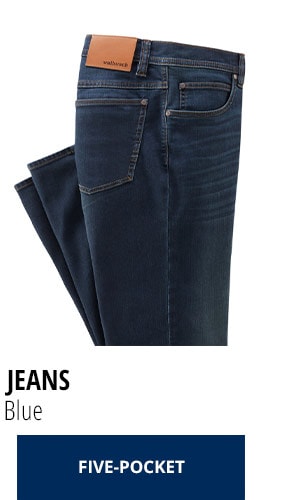 Husky Jeans Five-Pocket - Dark Blue | Walbusch