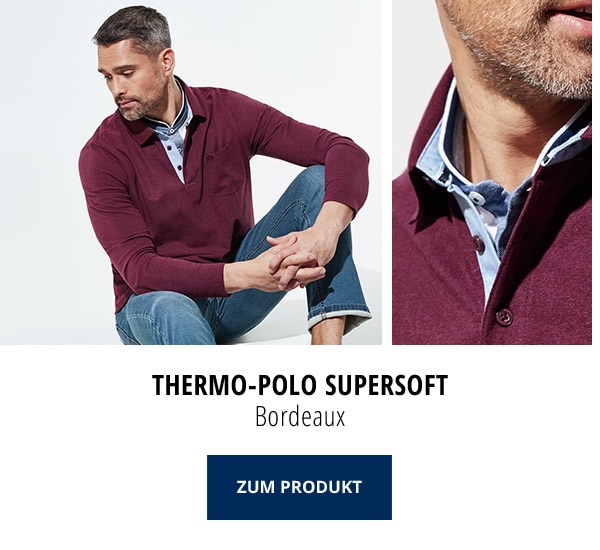 Thermo-Polo Supersoft - Bordeaux | Walbusch