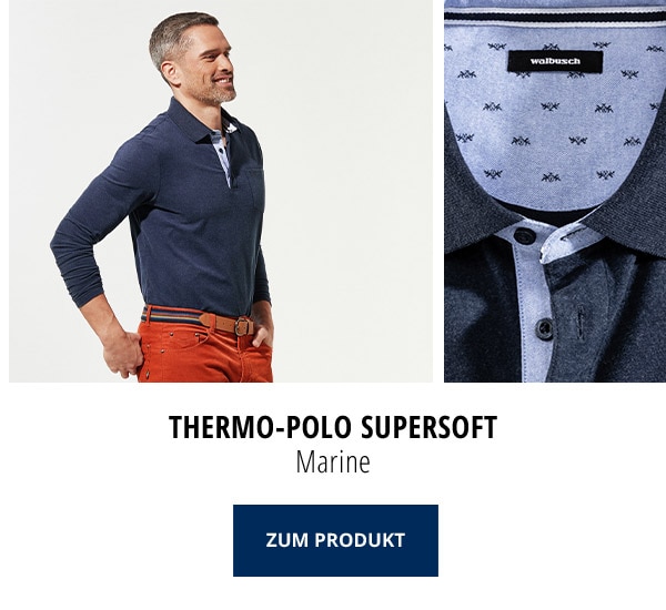 Thermo-Polo Supersoft - Marine | Walbusch
