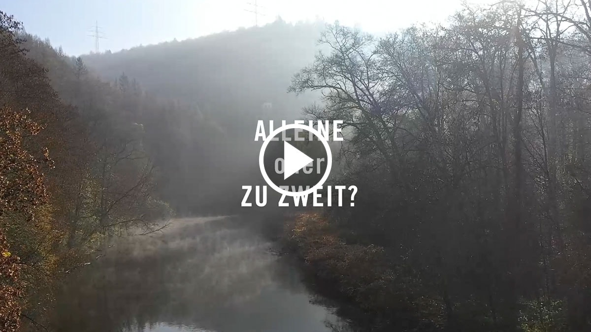 Alleine wandern oder zu zweit? Alleine wandern oder zu zweit?