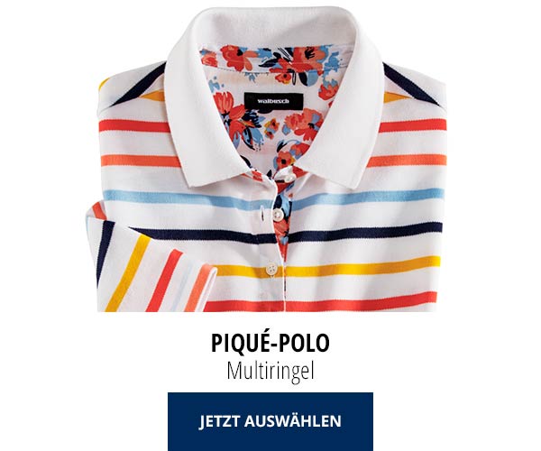 Piqué-Polo Sommer-Cotton Mulitringel | Walbusch