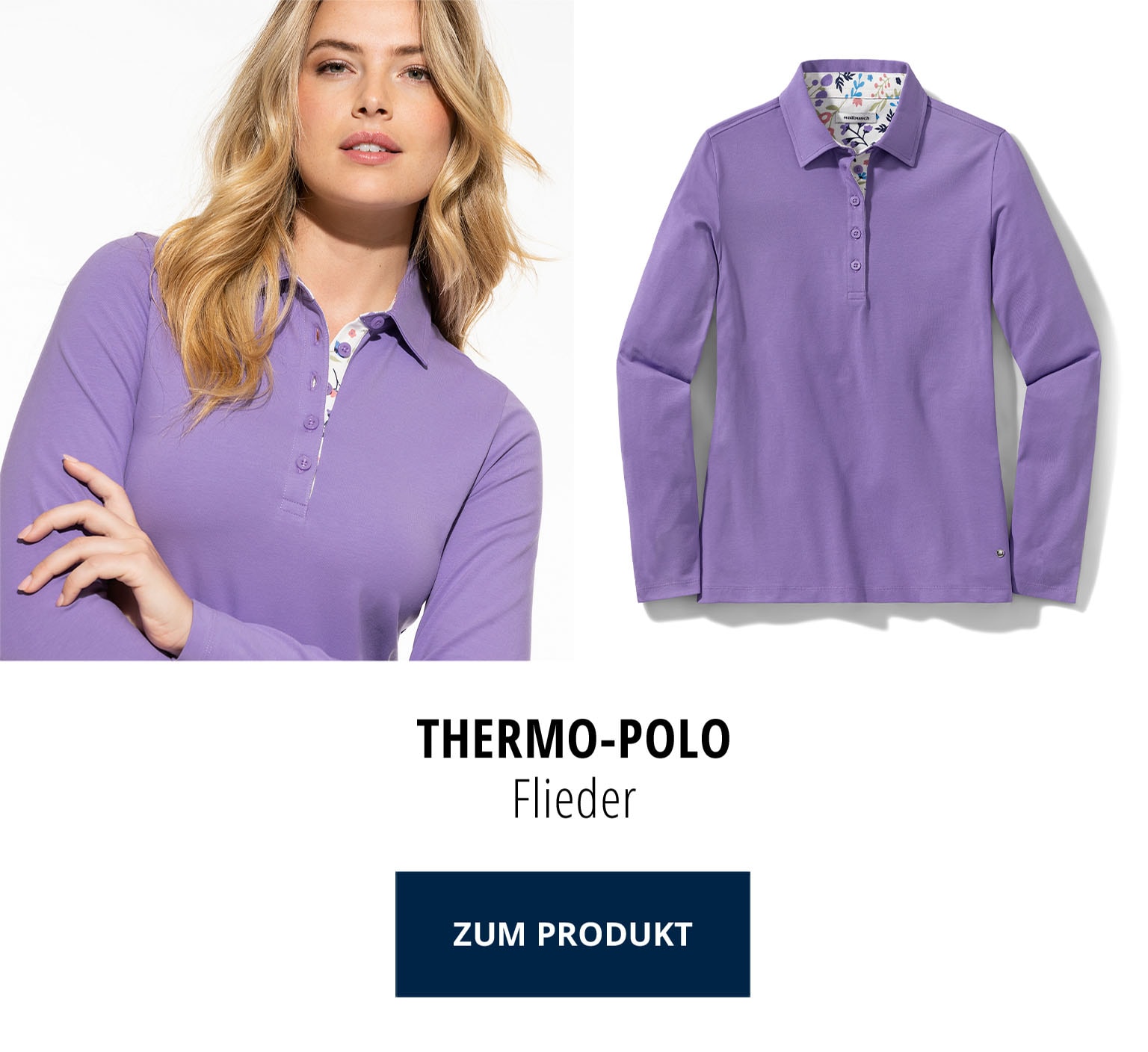 Thermo-Polo - Flieder | Walbusch