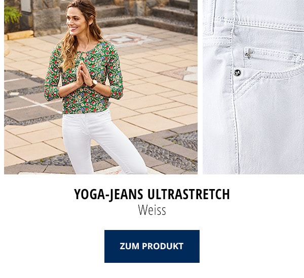 Yoga-Jeans Ultrastretch Weiß | Walbusch