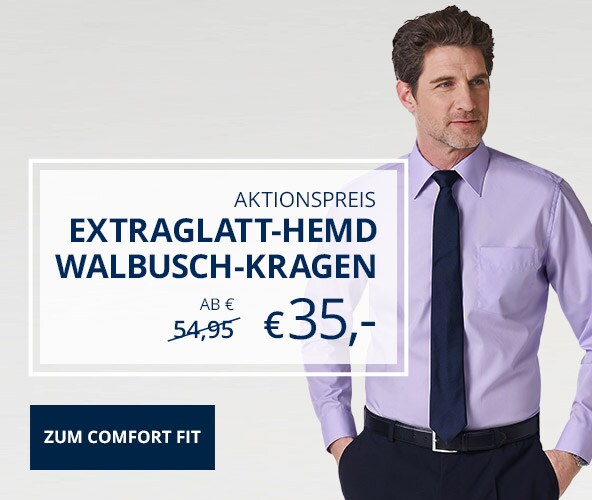 Extraglatt-Hemd Comfort Fit | Walbusch