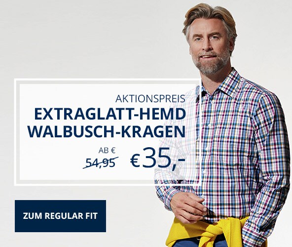 Extraglatt-Hemd Regular Fit | Walbusch