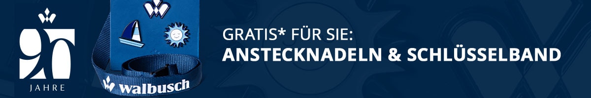 Gratis für Sie: Anstecknadel & Schlüsselbund | Walbusch