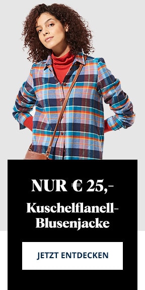 Kuschelflanell-Blusenjacke | Walbusch