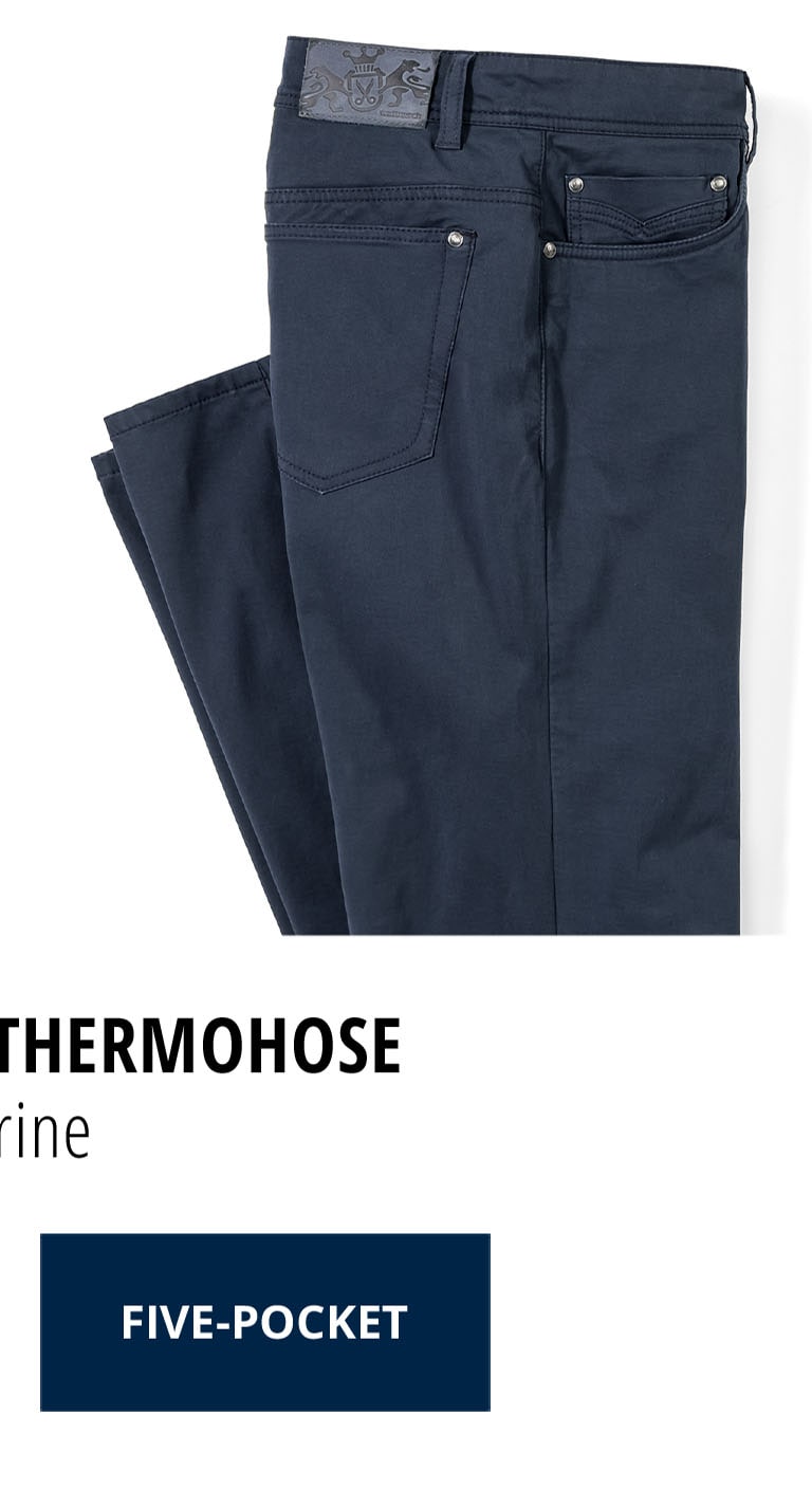 Extraglatt-Thermo Five Pocket - Marine | Walbusch