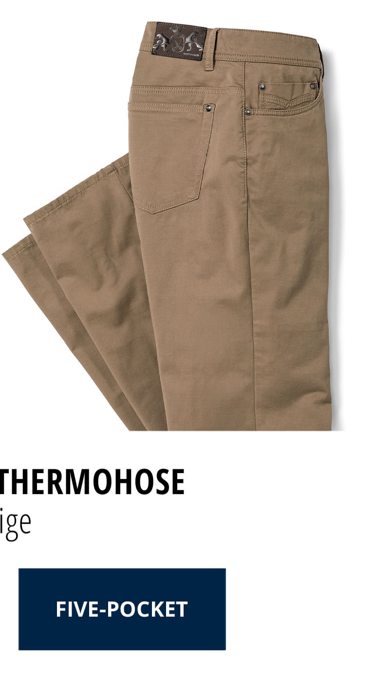 Extraglatt-Thermo Five Pocket - Beige | Walbusch