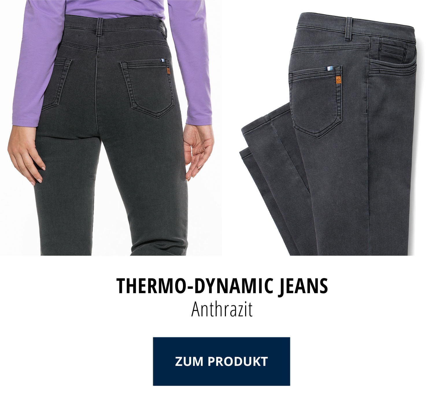 Thermo-Dynamic Jeans - Anthrazit | Walbusch