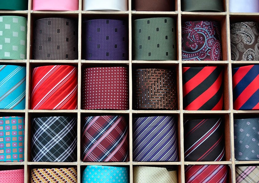 Krawatten größen tabelle