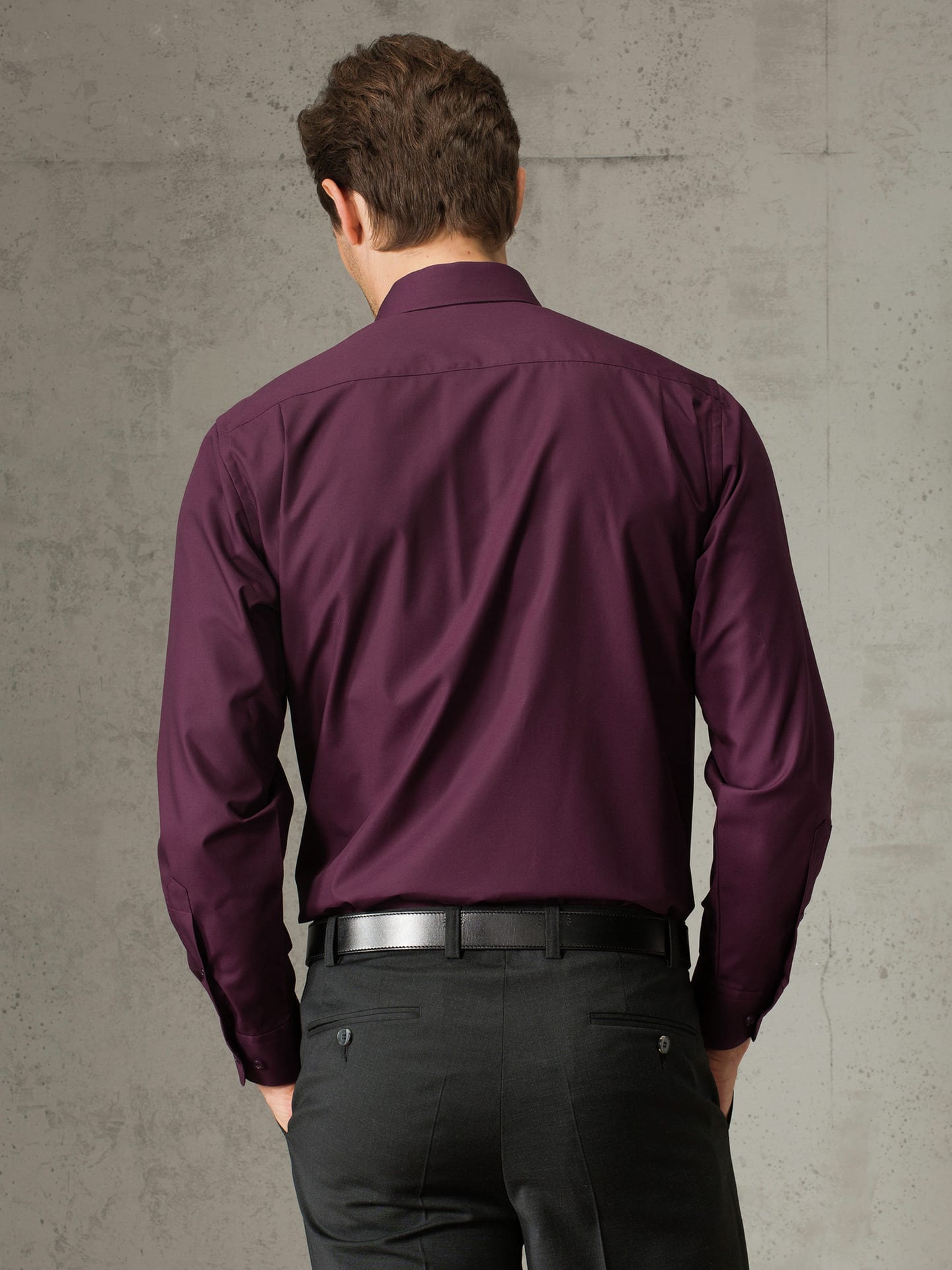 Walbusch Extra Smooth Shirt Buttonless Collar Red 41 3