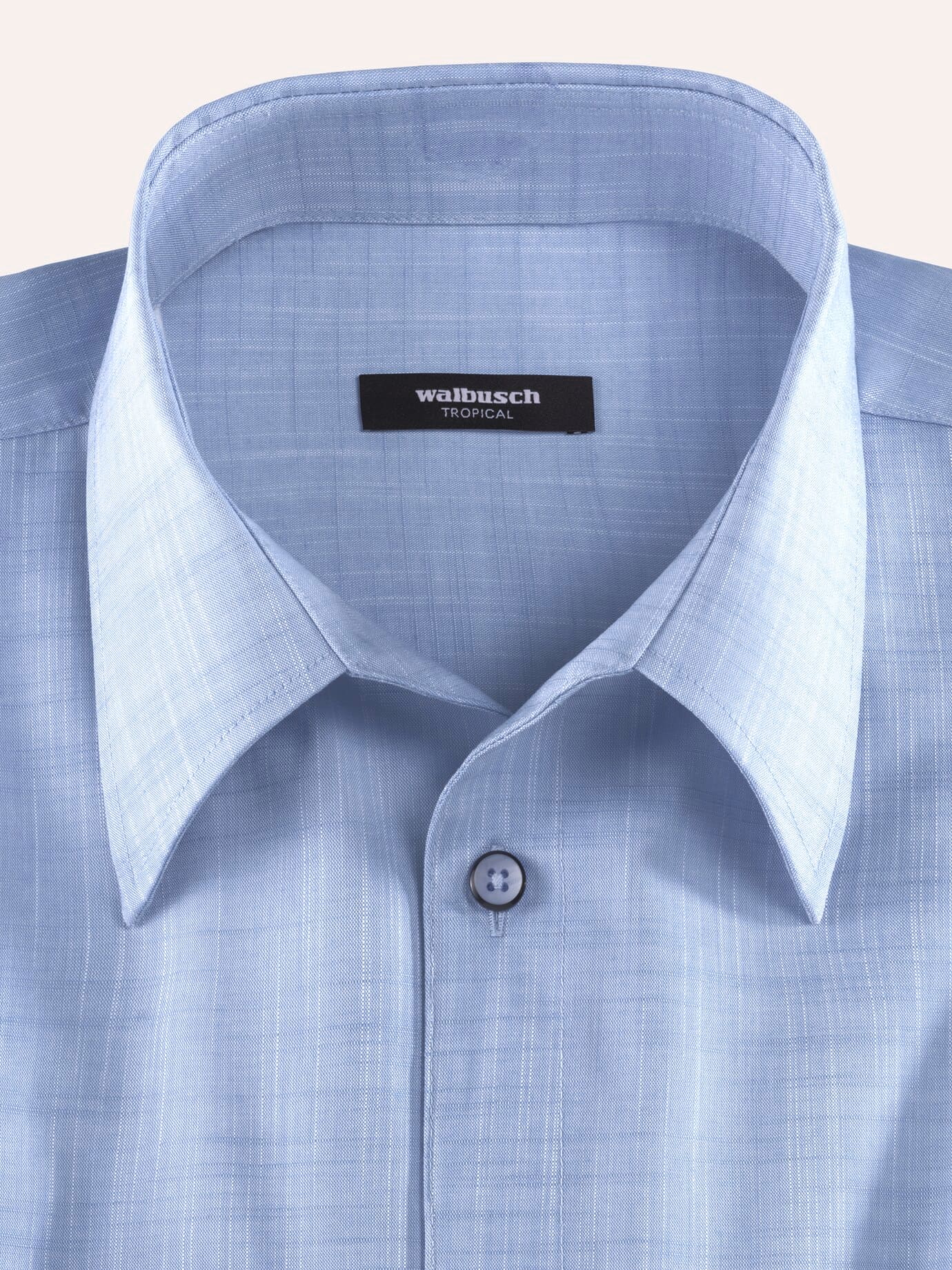 Walbusch Tropical Extra Smooth Shirt Comfort Fit Light Blue 45/46 8