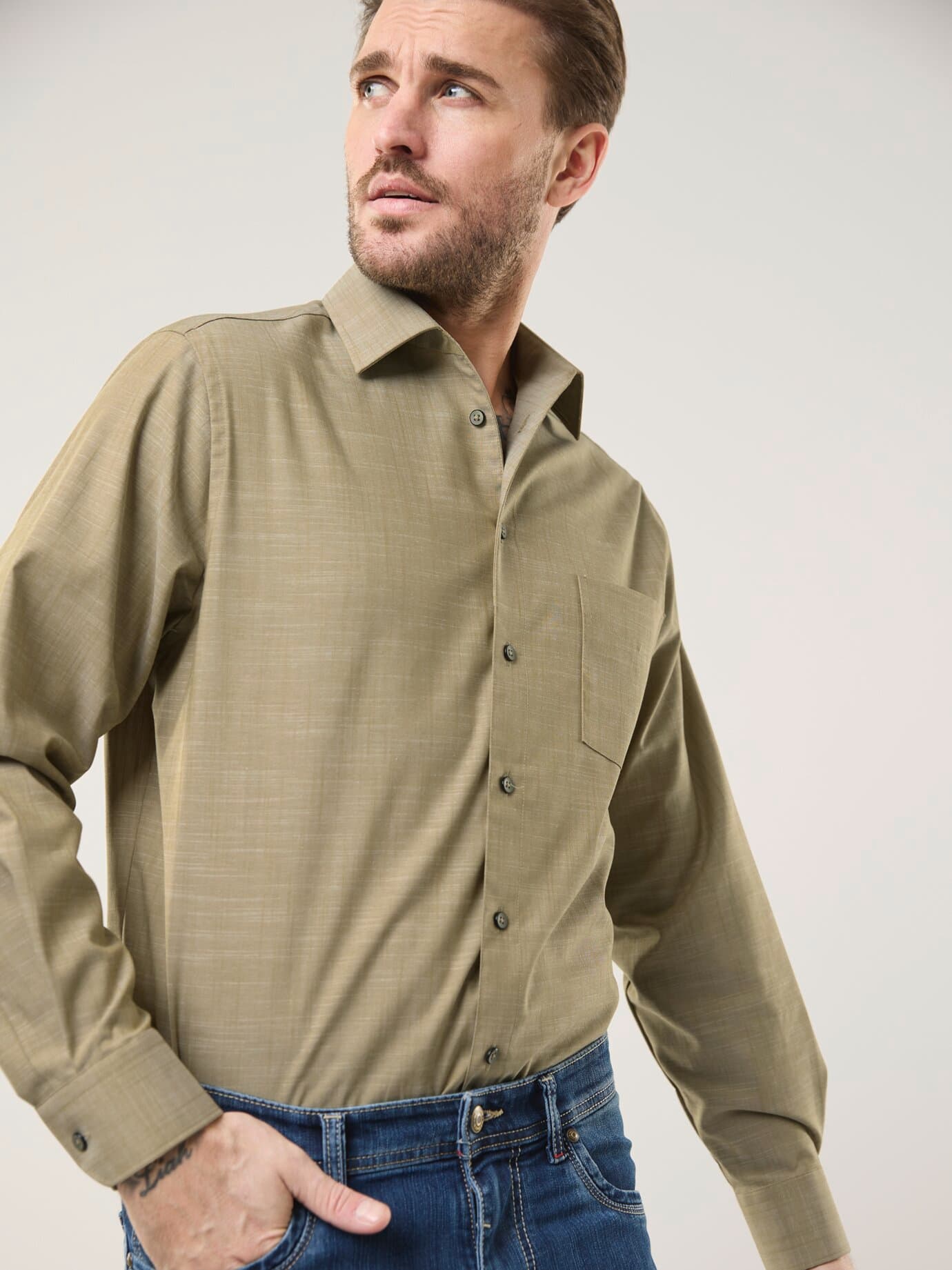 Walbusch Tropical Shirt Comfort Fit Reed 41/42 6