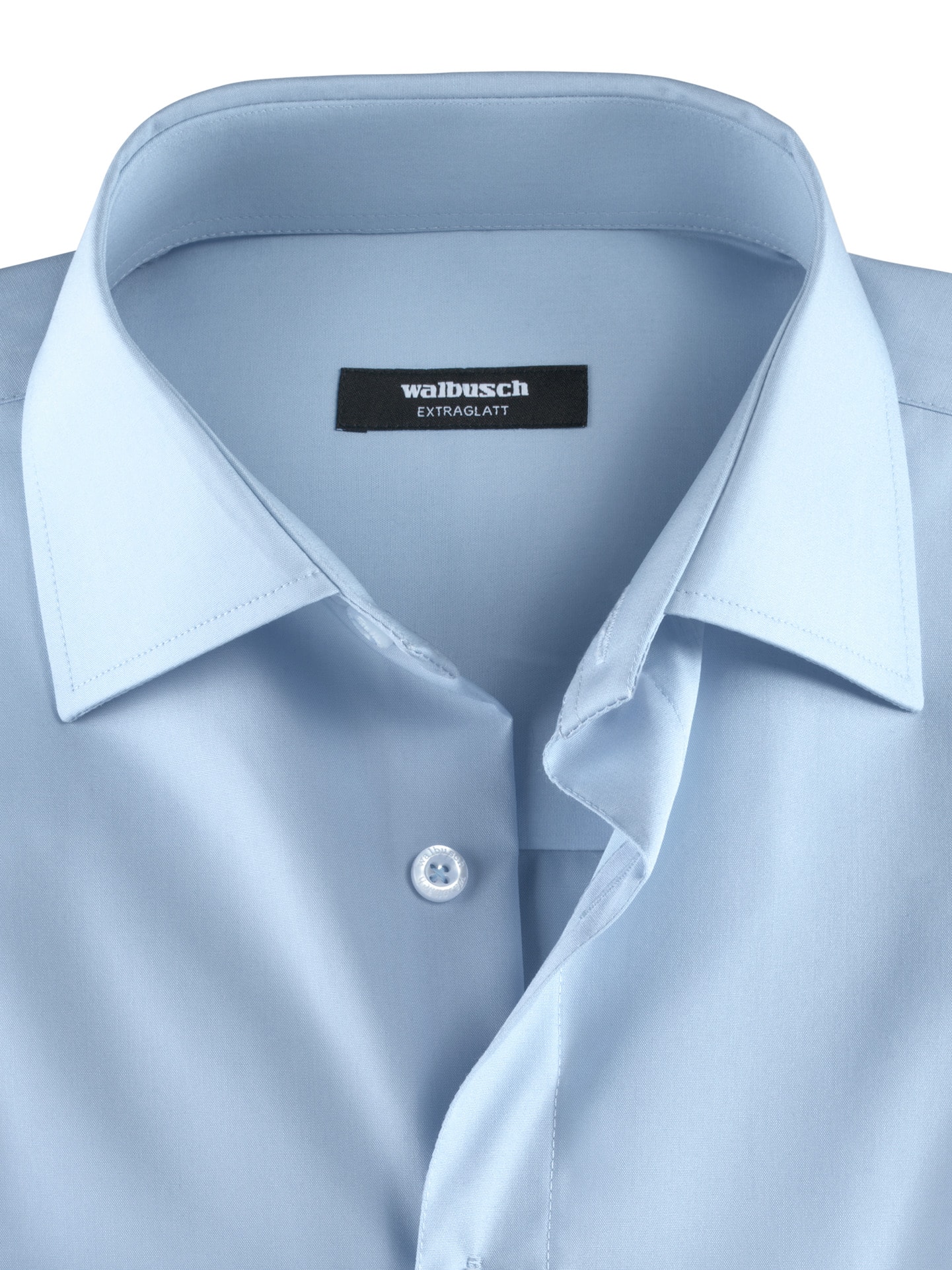 Walbusch Chemise Extraglatt Col Kent Bleu Clair 43 8