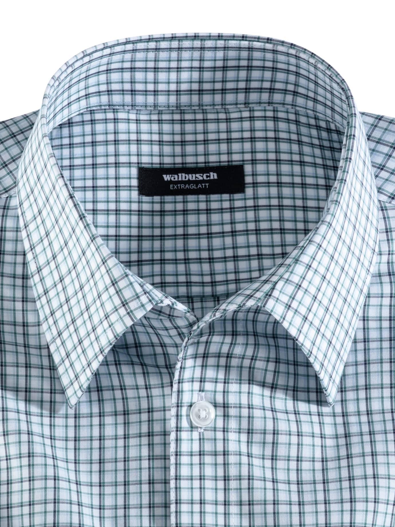 Walbusch Extraglatt Shirt Walbusch Collar Regular Fit Blue 44 3