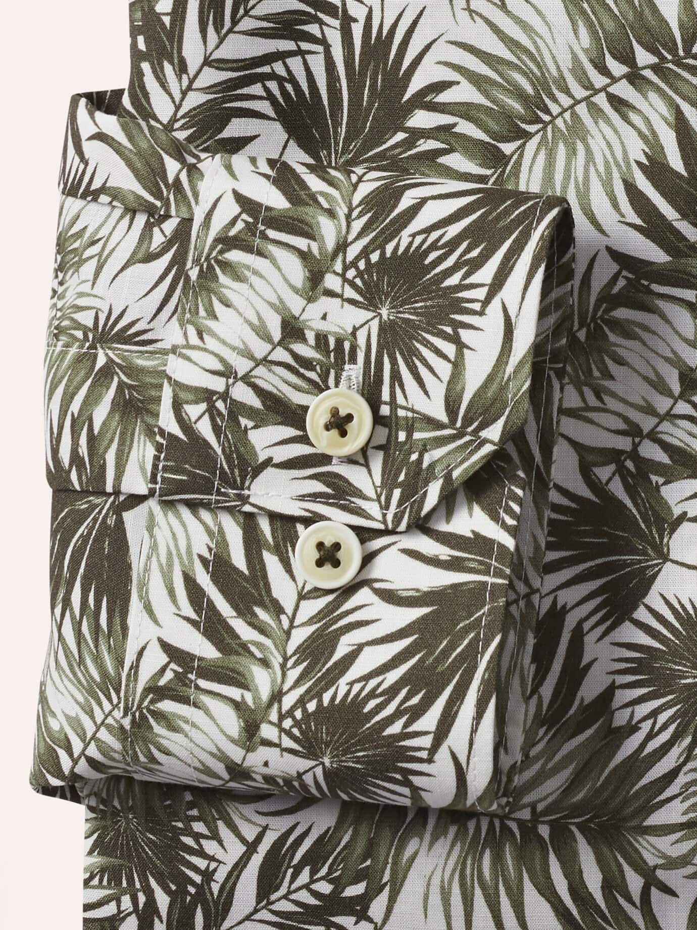Walbusch Tropical Extra Smooth Shirt Comfort Fit Green 47/48 4
