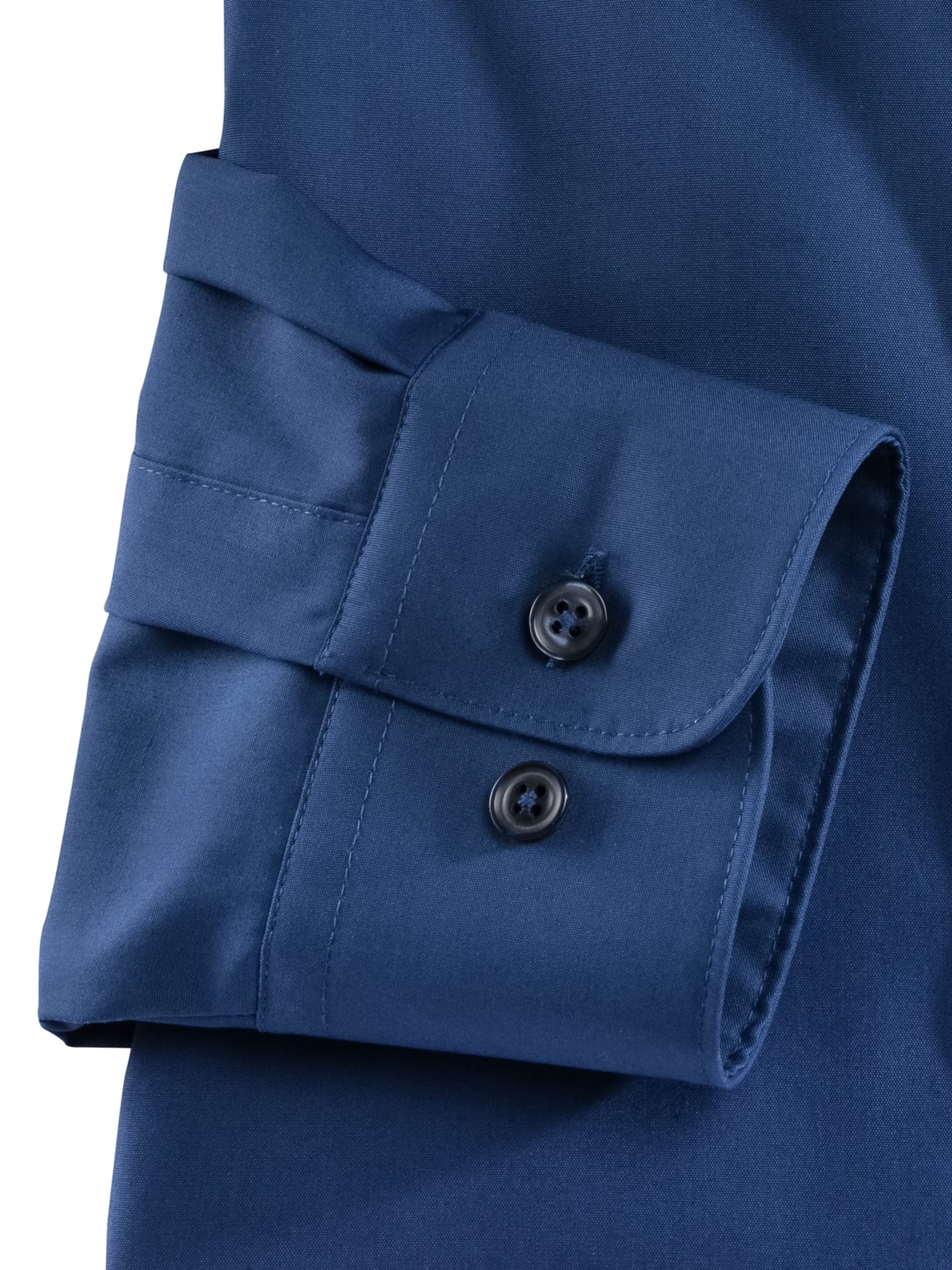 Walbusch Extraglatt Hemd Kent-Kragen Blau 45/46 4