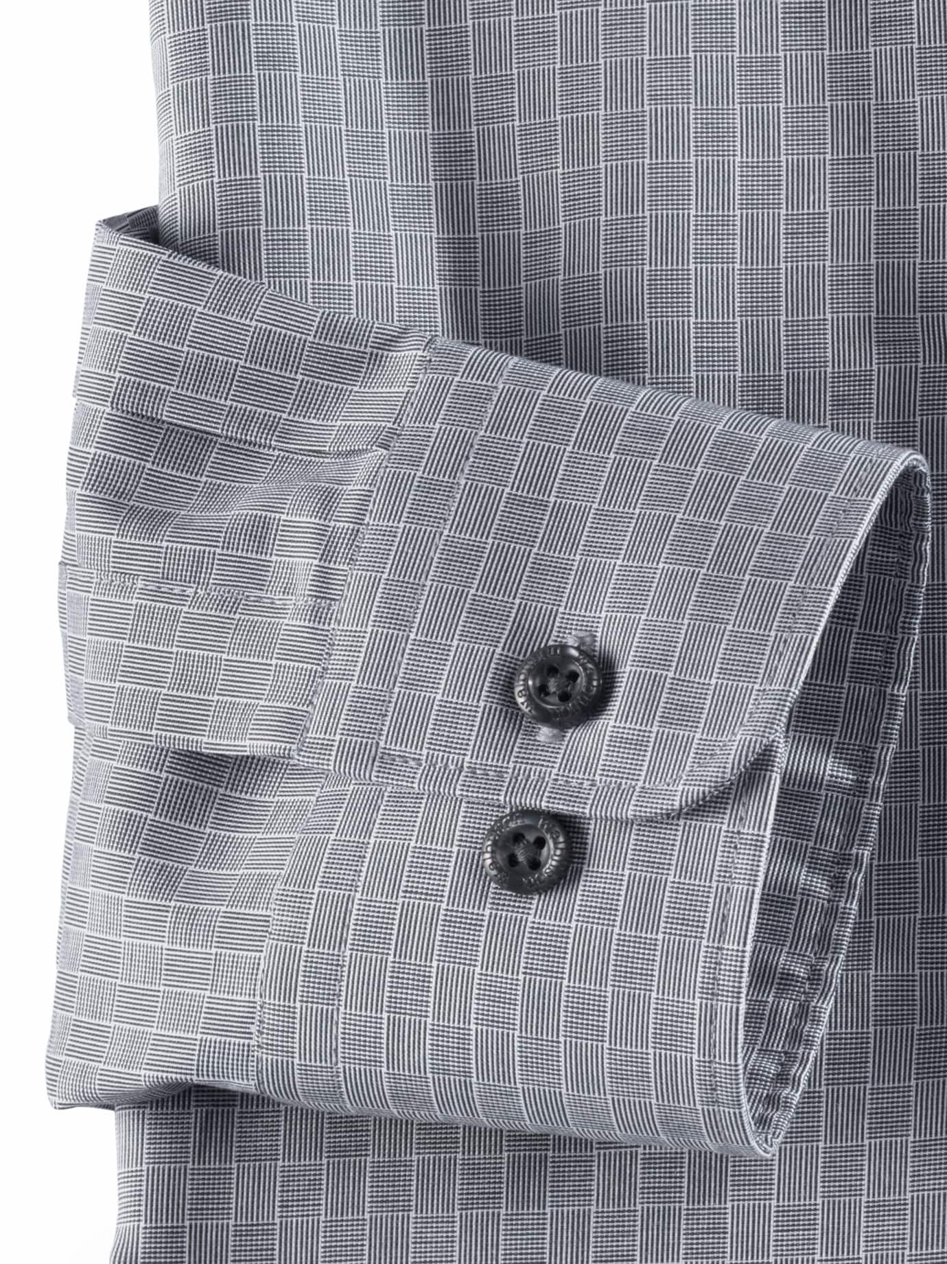 Walbusch Extra Smooth Shirt Buttonless Collar Gray 43 3
