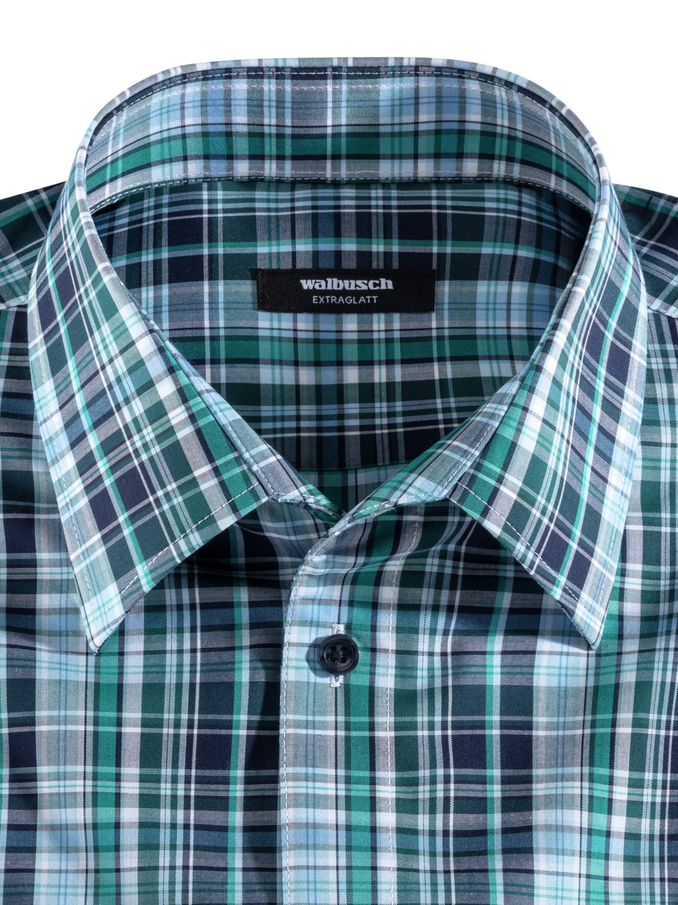 Walbusch Extra Smooth Shirt Walbusch Collar Comfort Fit Blue 51/52 Cotton 8