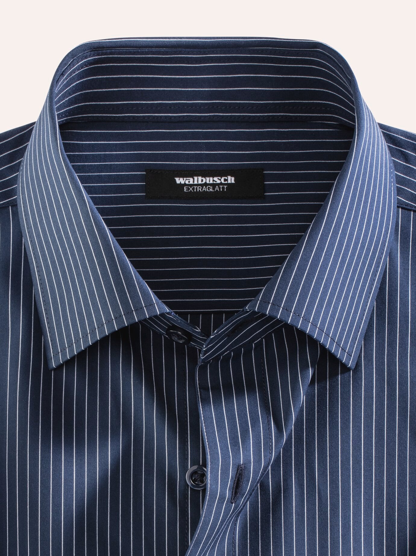 Walbusch Extraglatt Kent Collar Shirt Comfort Fit Blue 45/46 7