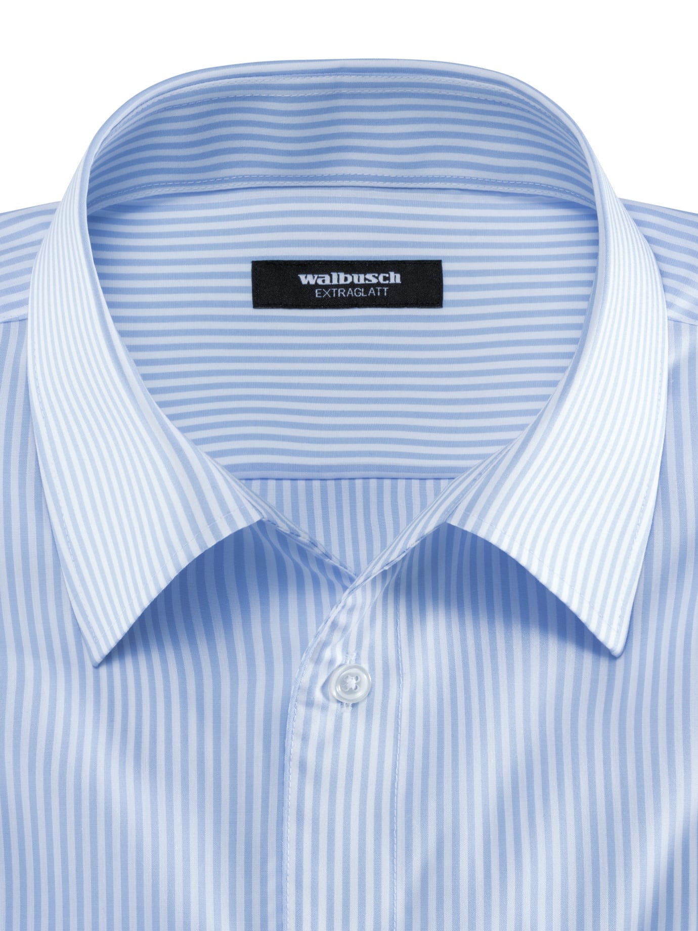 Walbusch Extra Smooth Shirt Walbusch Collar Comfort Fit Blue 51/52 Cotton 3