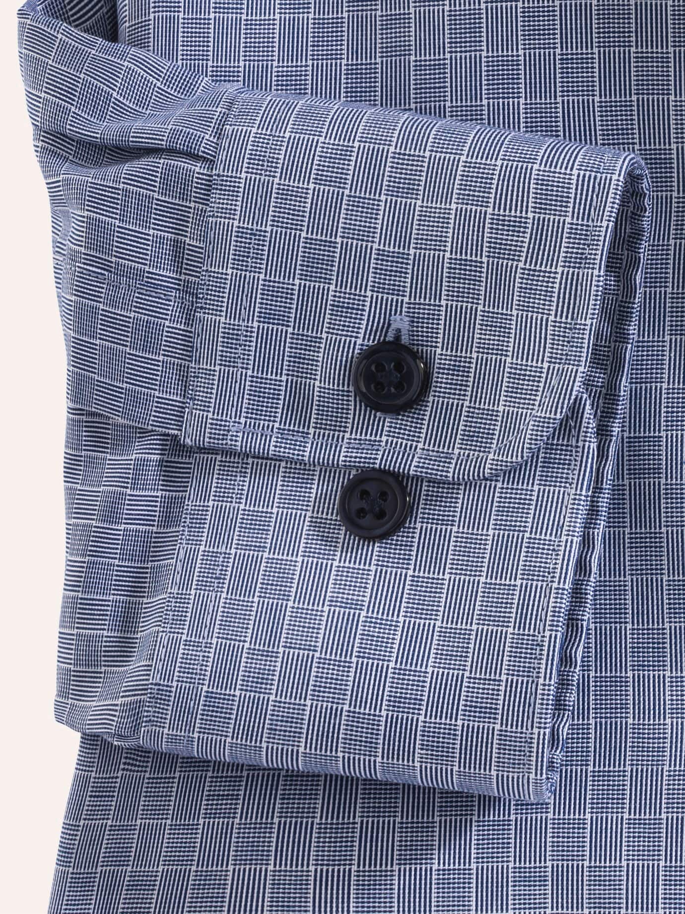 Walbusch Extraglatt Kent Collar Shirt Comfort Fit Blue 45/46 4