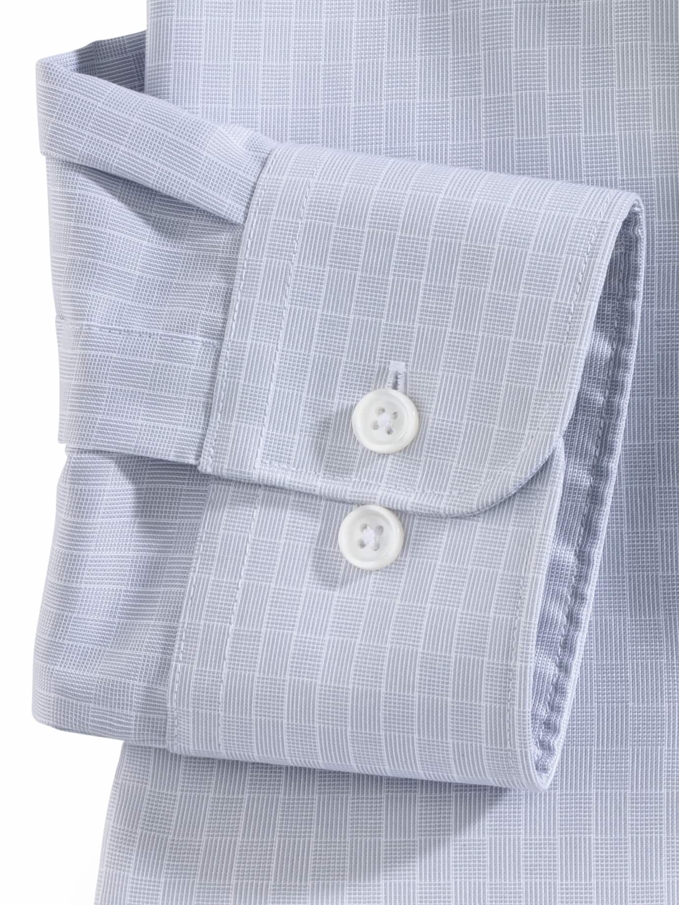 Walbusch Extraglatt Shirt Kent Collar Gray 49/50 8