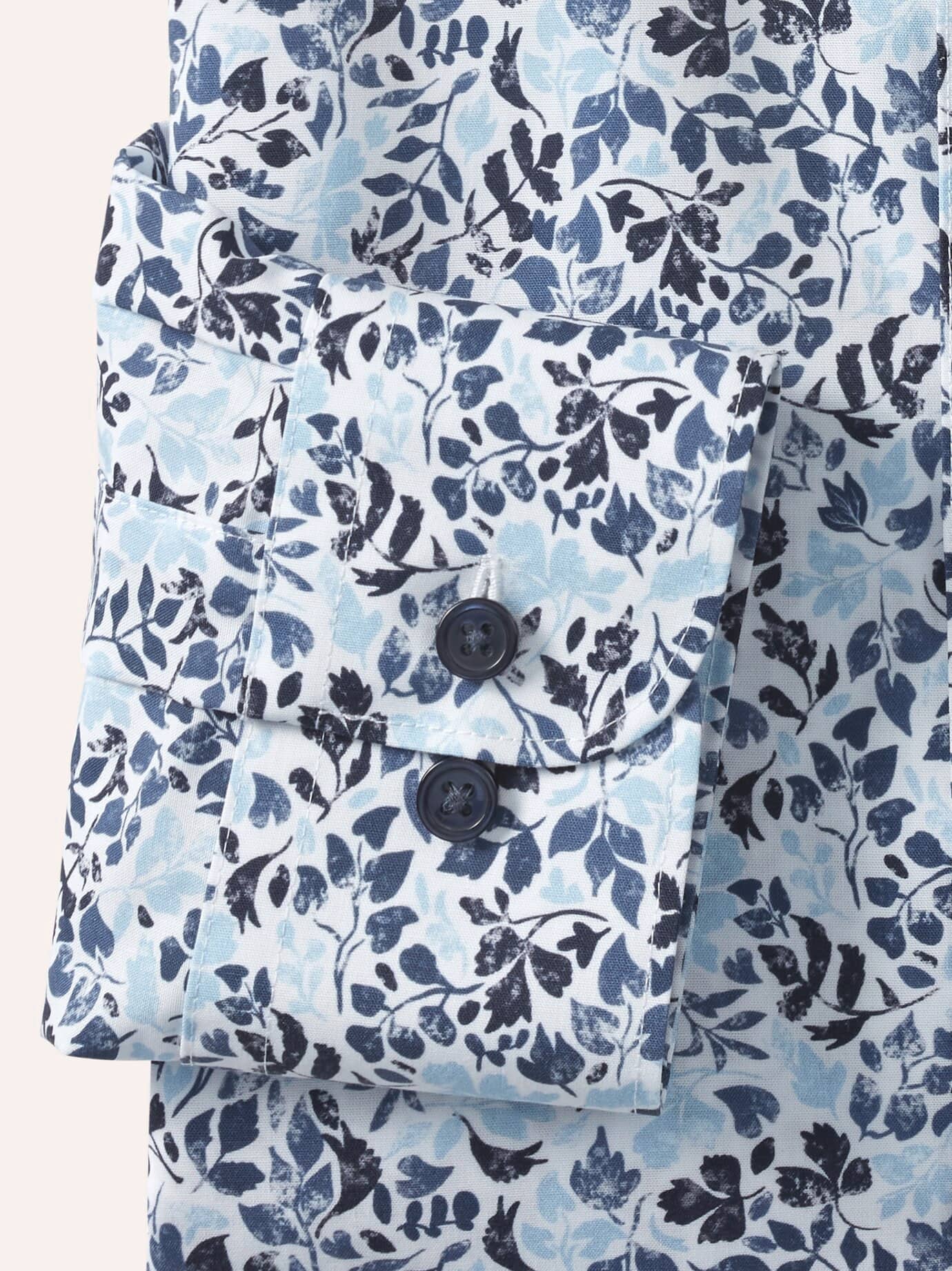 Walbusch Extraglatt Shirt Kent Collar Blue 40 4
