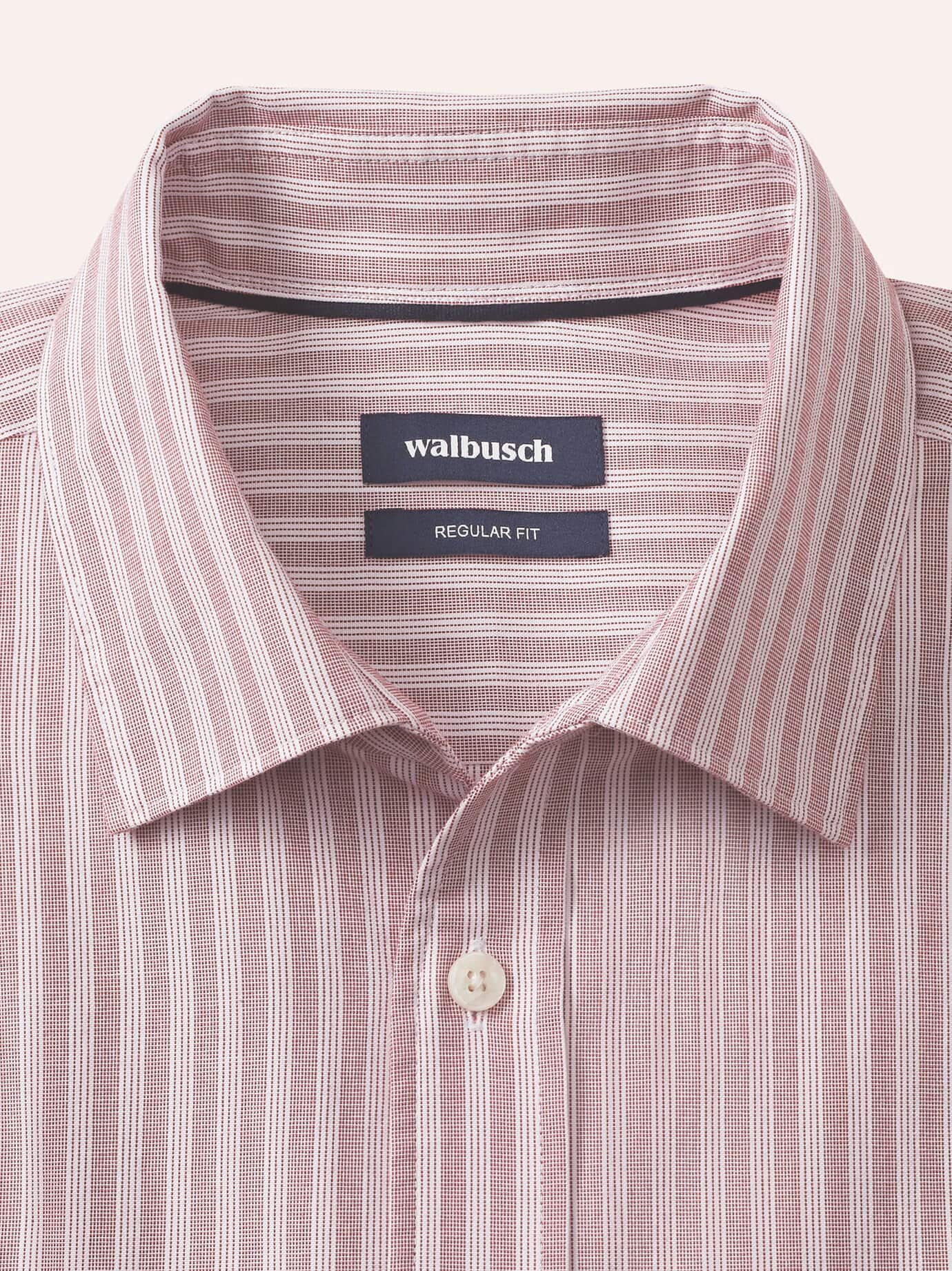 Walbusch Royal Oxford Shirt Red 38 8